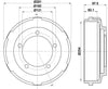 Mintex Brake Drum Rear MBD058 thumbnail