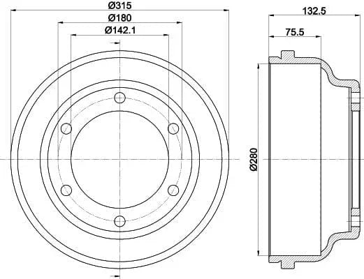 Mintex Brake Drum Rear MBD059 - image 4