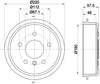 Mintex Brake Drum Rear MBD062 thumbnail