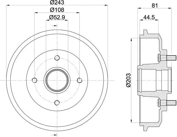 Mintex Brake Drum Rear MBD064 - image 5
