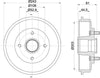 Mintex Brake Drum Rear MBD064 thumbnail