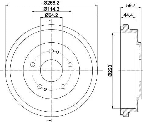 Mintex Brake Drum Rear MBD167 - image 4