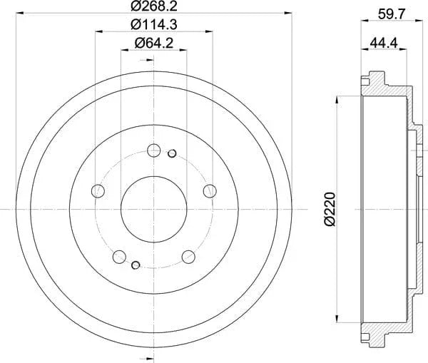 Mintex Brake Drum Rear MBD167 - image 5