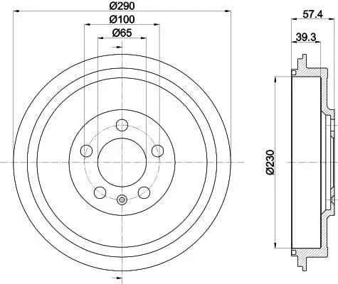 Mintex Brake Drum Rear MBD193 - image 4