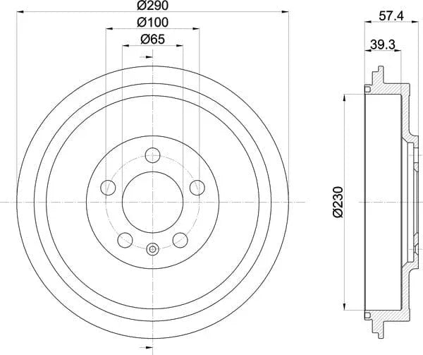 Mintex Brake Drum Rear MBD193 - image 5