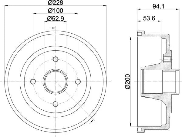 Mintex Brake Drum Rears MBD200 - image 5