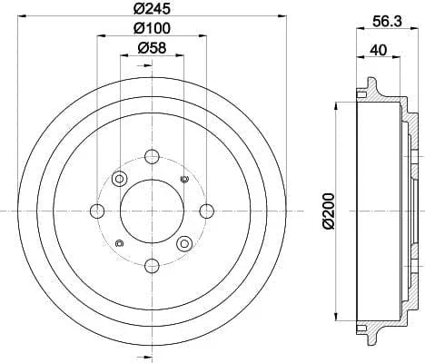 Mintex Brake Drum Rear MBD206 - image 4
