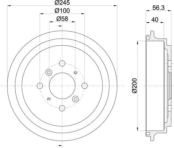 Mintex Brake Drum Rear MBD206 - image 5