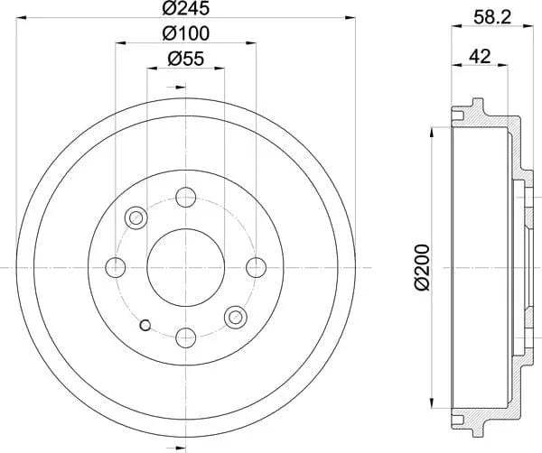 Mintex Brake Drum Rear MBD207 - image 5