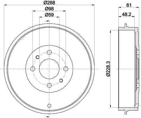 Mintex Brake Drum Rear MBD219 - image 4