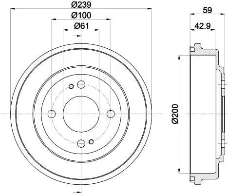 Mintex Brake Drum Rear MBD220 - image 4