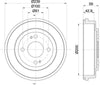 Mintex Brake Drum Rear MBD220 thumbnail