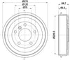 Mintex Brake Drum Rear MBD224 thumbnail
