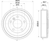 Mintex Brake Drum Rear MBD224 thumbnail