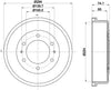 Mintex Brake Drum Rear MBD236 thumbnail