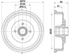 Mintex Brake Drum Rears MBD237 thumbnail