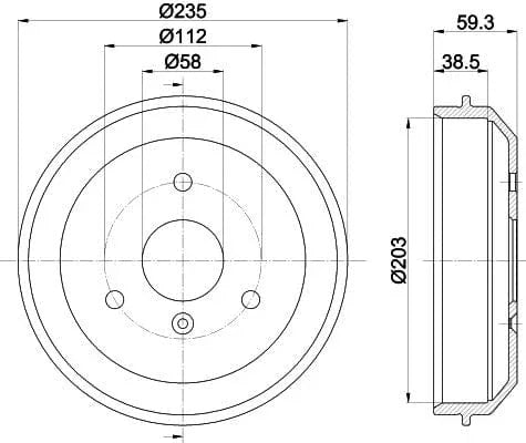 Mintex Brake Drum Rear MBD241 - image 4