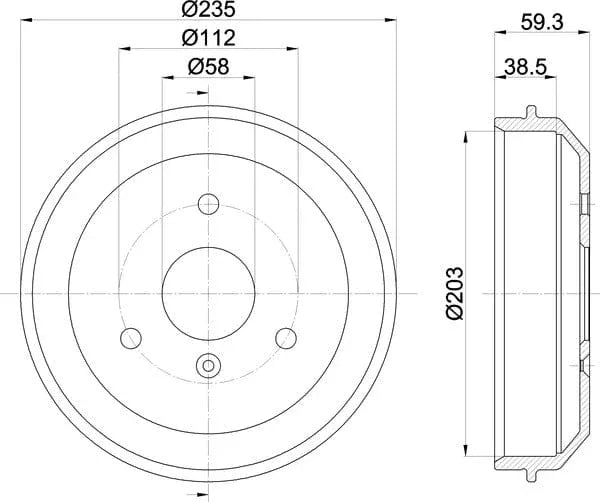 Mintex Brake Drum Rear MBD241 - image 5