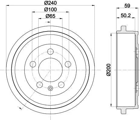 Mintex Brake Drum Rear MBD247 - OEM Quality Replacement - image 4