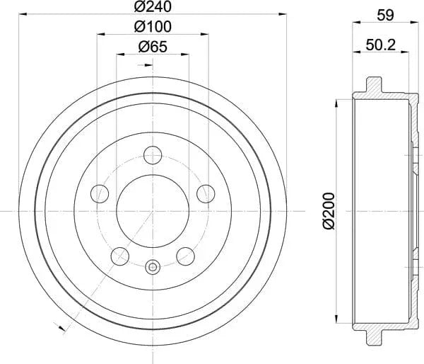 Mintex Brake Drum Rear MBD247 - OEM Quality Replacement - image 5