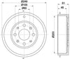 Mintex Brake Drum Rear MBD255 thumbnail