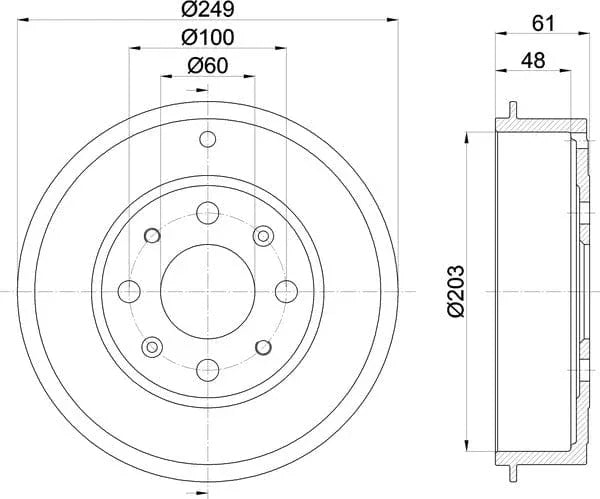 Mintex Brake Drum Rear MBD255 - image 5