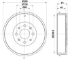 Mintex Brake Drum Rear MBD256 thumbnail