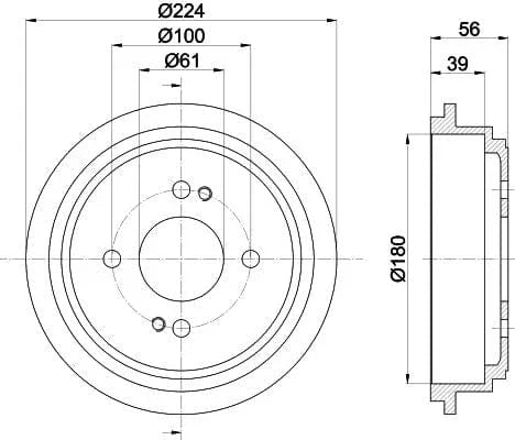 Mintex Brake Drum Rear MBD259 - image 4
