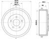 Mintex Brake Drum Rear MBD260 thumbnail