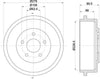 Mintex Brake Drum Rear MBD260 thumbnail