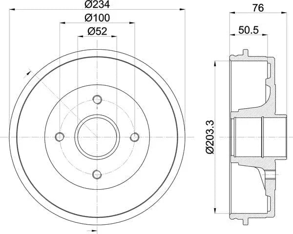 Mintex Brake Drum Rears MBD261 - OEM Quality Replacement - image 5