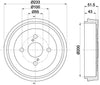 Mintex Brake Drum Rear MBD267 thumbnail