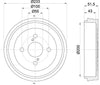 Mintex Brake Drum Rear MBD267 thumbnail