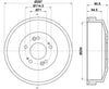 Mintex Brake Drum Rear MBD277 thumbnail