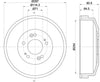 Mintex Brake Drum Rear MBD277 thumbnail