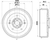 Mintex Brake Drum Rear MBD278 thumbnail
