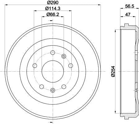 Mintex Brake Drum Rear MBD281 - image 4