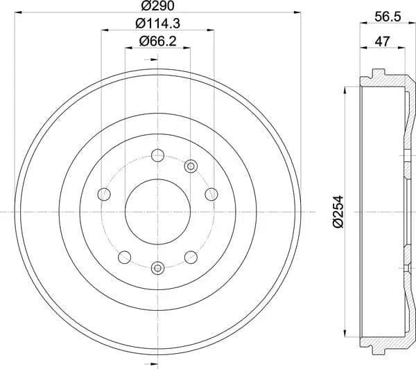 Mintex Brake Drum Rear MBD281 - image 5
