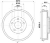 Mintex Brake Drum Rear MBD282 thumbnail