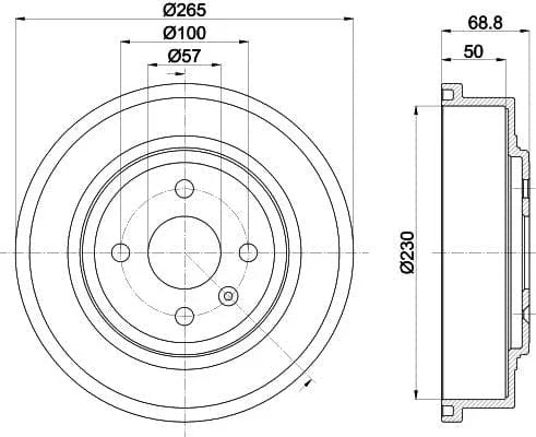 Mintex Brake Drum Rear MBD286 - image 4