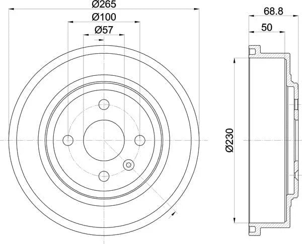 Mintex Brake Drum Rear MBD286 - image 5