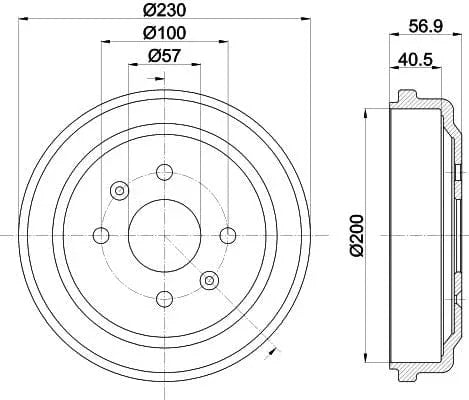 Mintex Brake Drum Rear MBD288 - image 4