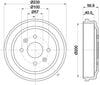 Mintex Brake Drum Rear MBD288 thumbnail