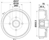 Mintex Brake Drum Rear MBD289 thumbnail