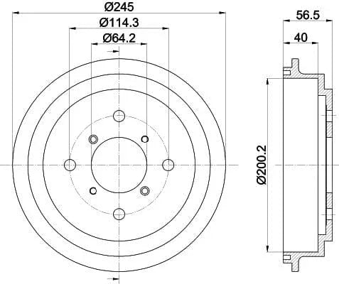 Mintex Brake Drum Rear MBD290 - image 4