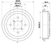 Mintex Brake Drum Rear MBD290 thumbnail