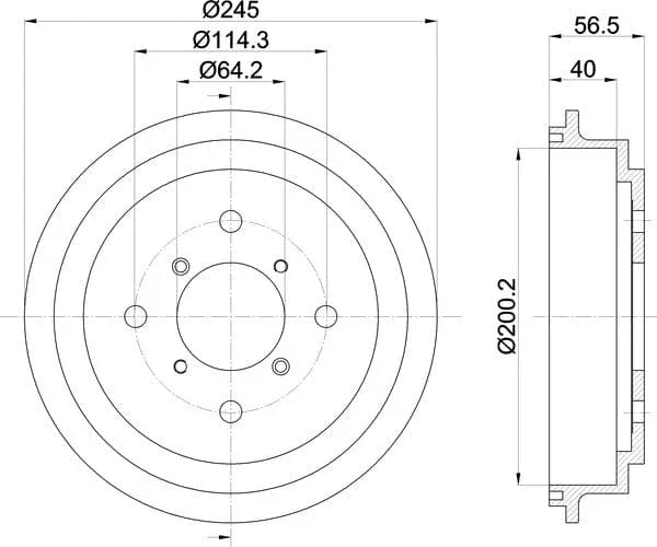 Mintex Brake Drum Rear MBD290 - image 5