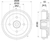 Mintex Brake Drum Rear MBD292 thumbnail