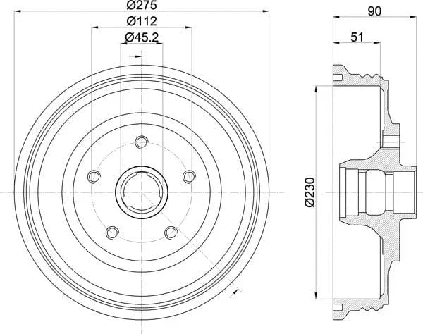 Mintex Brake Drum Rears MBD297 - image 5