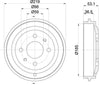 Mintex Brake Drum Rear MBD299 thumbnail